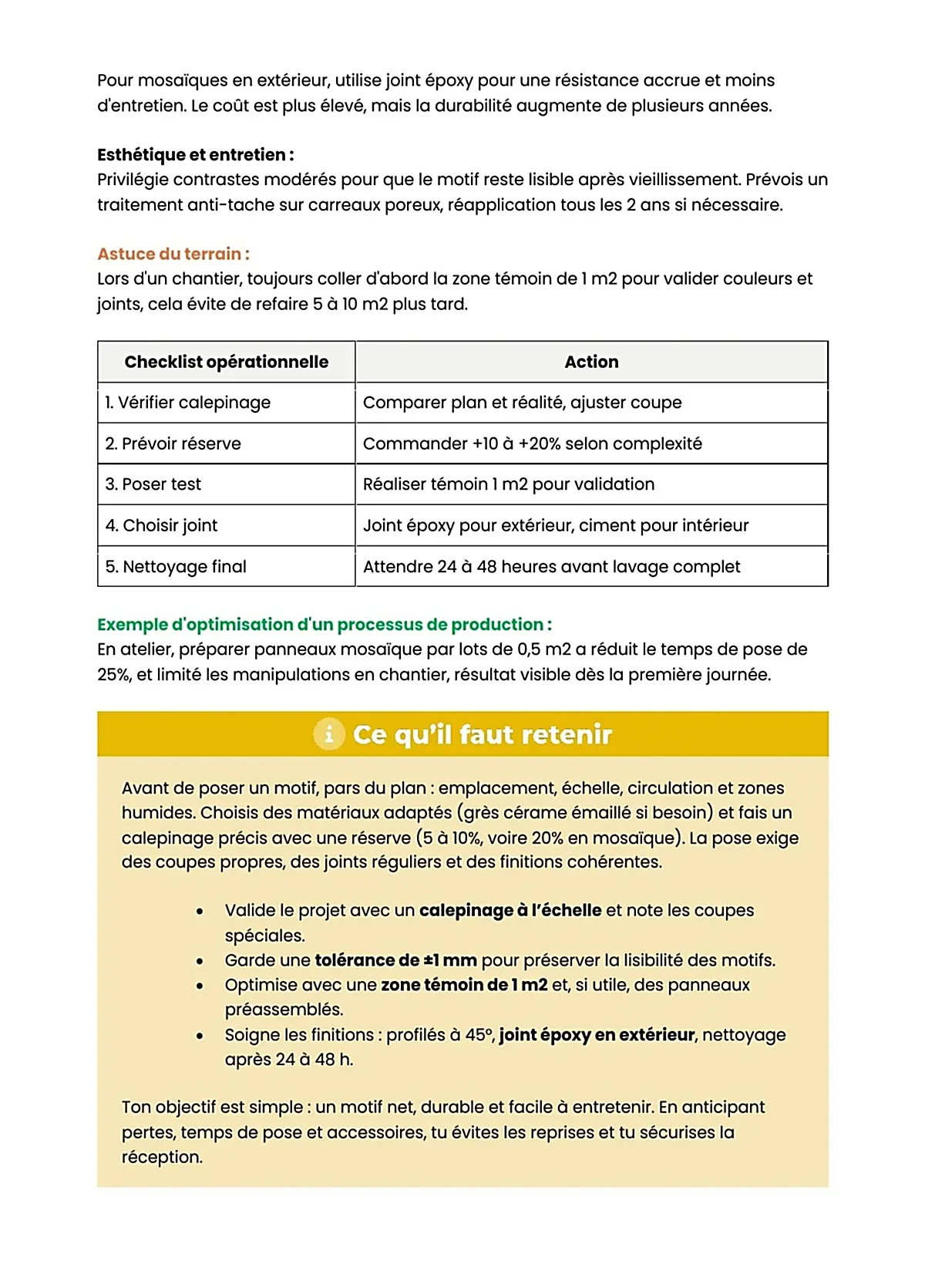 Example Fiche de Révision BP Carreleur