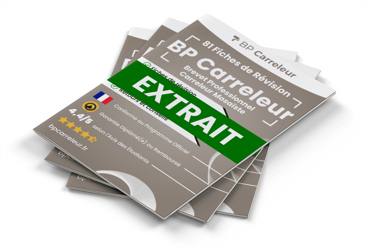 Extrait Fiches Révision gratuites BP Carreleur